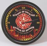 Wanduhr - Uhr - Clock - batteriebetrieben - Feuerwehr - Symbol of Courage - Größe ca 25 cm - 56887