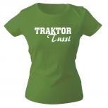 Girly-Shirt mit Print TRAKTOR Tussi 15705 grün Gr. XXL