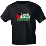 T-Shirt mit Print - Forever Free Palestine - 15775 schwarz Gr. S-2XL
