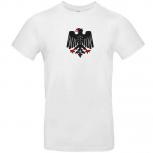 T-Shirt mit Print - Deutschland Adler - 15780 Weiß Gr. S-2XL
