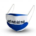 Design Maske aus Baumwolle mit zertifiziertem Innenvlies - WAT MUTT DAT MUT - 15834 + Gratiszugabe