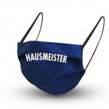 Baumwollmaske in DUNKELBLAU mit zertifizierten Innenvlies - HAUSMEISTER - 15871 + Gratiszugabe