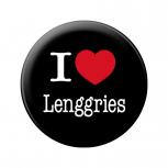 Magnet - I love Lenggries - Gr. ca. 5,7 cm - 16049 - Küchenmagnet