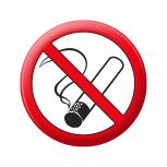 Kühlschrankmagnet - Rauchen verboten - Gr. ca. 5,7 cm - 16102 - Küchenmagnet