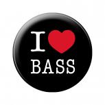Magnetbutton - I love Bass - Gr. ca. 5,7 cm - 16601