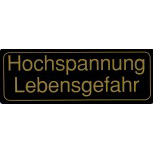 Warnschild - HOCHSPANNUNG - 308502 - Gr. 25 x 9 cm