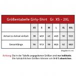 Girly-Shirt mit Print - Glitzer- Stein - Eule - G12860 - schwarz - L