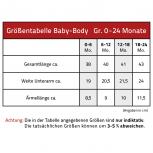 Babystrampler mit Print – unverkäufliches Liebhaberstück - 08492 schwarz - Gr. 12-18 Monate