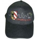 Baseballcap mit Einstickung - Wappen Nürnberg Germany Silhouette - 68835 schwarz