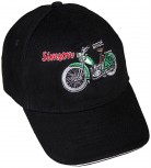Baseballcap mit Einstickung - Moped Simson SR2E - 68510 schwarz