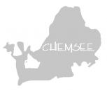 Aufkleber Wandapplikation - Chiemsee - AP2024 - silber / 30cm