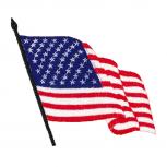 Aufnäher Patches Flagge USA Stars & Stripes Gr. ca. 10,5 x 10,5 cm  20588
