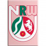 Kühlschrankmagnet - Wappen NRW - Gr. ca. 8 x 5,5 cm - 38724 - Küchenmagnet