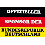 Auto-Aufkleber Hinweisschild - Offizieller Sponsor der Bundesrepublik Deutschland - Gr. ca. 14 x 9cm (303199) Spass Button Emblem Stick