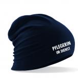 Longbeanie Slouch-Beanie Sommerbeanie mit Textildruck - PFLEGERIN IM DIENST - SB55006