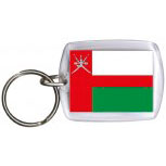 Schlüsselanhänger Anhänger - OMAN - Gr. ca. 4x5cm - 81124 -  Keyholder WM Länder