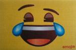 Fußmatte mit Print – Emoji Smilie - 25039 Gr. ca.  60 x 40 cm