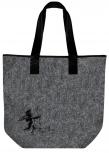 Filztasche mit Einstickung - Engel Angel - 26001 Shoppertasche Gr. ca. 46,5cm x 39,5cm