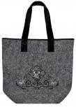 Filztasche mit Einstickung - Deer Hirsch Tattoo Tribal - 26055 Shoppertasche Gr. ca. 46,5cm x 39,5cm