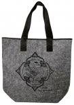 Filztasche mit Einstickung - Neuschwanstein Wappen - 26194 Shoppertasche Gr. ca. 46,5cm x 39,5cm