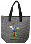 Filztasche mit Einstickung - Berlin Statue - 26223 Shoppertasche Gr. ca. 46,5cm x 39,5cm