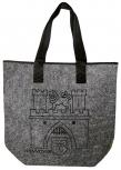 Filztasche mit Einstickung - Hannover Burg - 26235 Shoppertasche Gr. ca. 46,5cm x 39,5cm