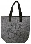 Filztasche mit Einstickung - Pferd Herne - 26236 Shoppertasche Gr. ca. 46,5cm x 39,5cm
