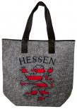 Filztasche mit Einstickung - Hessen Löwe - 26237 Shoppertasche Gr. ca. 46,5cm x 39,5cm