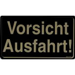 Warnschild - VORSICHT AUSFAHRT - 308478 - Gr. 25 x 15 cm