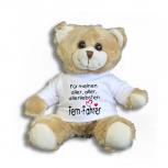 Teddybär mit T-Shirt - für meinen aller aller allerliebsten Fern-Fahrer Gr. ca. 26 cm - 27009 hellbraun