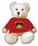 Teddybär mit Shirt - Motiv Druck - Württemberg - rot 27018