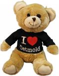 Plüsch - Teddybär mit Shirt - I Love Detmold - 27062 - Größe ca 26cm