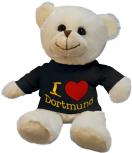 Plüsch - Teddybär mit Shirt - I Love Dortmund - 27063 - Größe ca 26cm