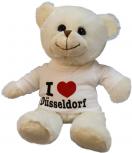 Plüsch - Teddybär mit Shirt - I Love Düsseldorf - 27066 - Größe ca 26cm