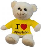 Plüsch - Teddybär mit Shirt - I Love Bergisch Gladbach - 27074 - Größe ca 26cm