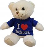 Plüsch - Teddybär mit Shirt - I Love Wolfsburg - 27075 - Größe ca 26cm