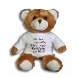 Teddybär mit Shirt  - Für den besten Lieblings-Kollegen der Welt - Größe ca 26cm - 27176