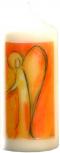 Designkerze Kerze Motiv - Engel - ca.17 x 6 cm - 15183 orange