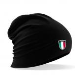 Longbeanie Slouch-Beanie Sommerbeanie mit Textildruck Wappen - ITALIEN ITALY - SB55042