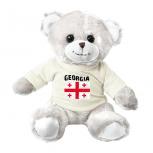 Teddybär mit Shirt - Länderflagge GEORGIEN - 27189 Gr.ca. 26cm