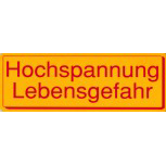 Warnschild - HOCHSPANNUNG - 308500 - Gr. 25 x 9 cm