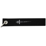 Filz-Schlüsselanhänger mit Stick Tribal Tattoo Gr. ca. 17x3cm 14171 schwarz