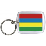 Schlüsselanhänger Anhänger - MAURITIUS - Gr. ca. 4x5cm - 81105 - Keyholder WM Länder