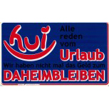 Spaß-Schild - ALLE REDEN VOM URLAUB - 309252 - 25cm x 15cm