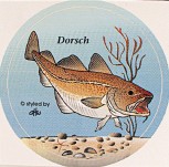 PVC Aufkleber Applikation - Fisch - Fische - Angeln - DORSCH - 307368 - Gr. ca. 8 cm