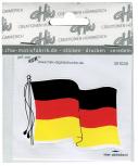 Auto-Aufkleber Länderfahne - Deutschlandflagge wehend - Gr. ca. 7,5 x 5cm - 301038