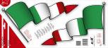 Aufkleber Autoaufkleber - Italiy - Italien - 301239 - Gr. ca. 34cm x 20cm - 2 Stück = 1 Preis