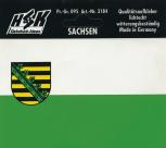 PKW-Aufkleber Button Stick Wappen PVC-Aufkleber "SACHSEN" NEU Gr. ca. 12 x 7,8cm (301414)