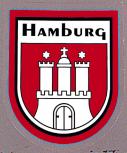 PVC-Aufkleber - Hamburg Wappen - 301421 - Gr. ca. 6,5 x 8 cm