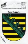 Auto-Aufkleber Sachsen Gr. ca. 8 x 9cm 301434 Stadtwappen Landeswappen Fahne
